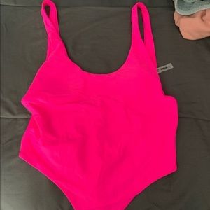 Shein bikini, hot pink never worn size large